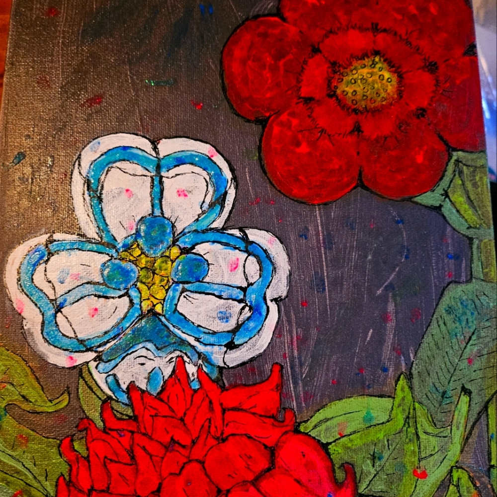 Original painting of flowers